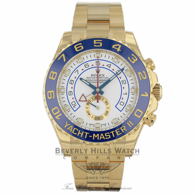 Rolex Yacht-Master II 44mm Yellow Gold Watch 116688 V5APM6 - Beverly Hills Watch Company