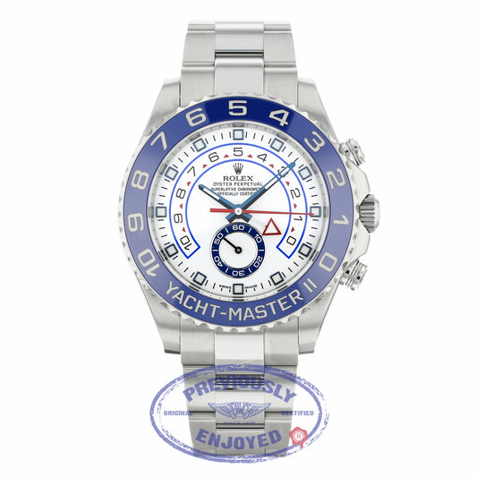 Rolex Yacht-Master II 44MM Stainless Steel Blue Cerachrom 116680 RJXC77 - Beverly Hills Watch Company