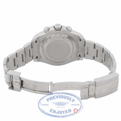 Rolex Yachtmaster II White Arabic Dial Oyster Bracelet 18k White Gold Paltinum 116689  - Beverly Hills Watch