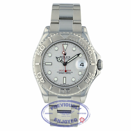 Rolex Yachtmaster 35mm Stainless Steel and Platinum 168622 T0Z001