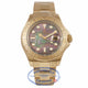 Rolex Yachtmaster 18K Yellow Gold Oyster Bracelet Black Mother of Pearl Dial Watch 16628B Y8K8X1 - Beverly Hills Watch Company Watch Store