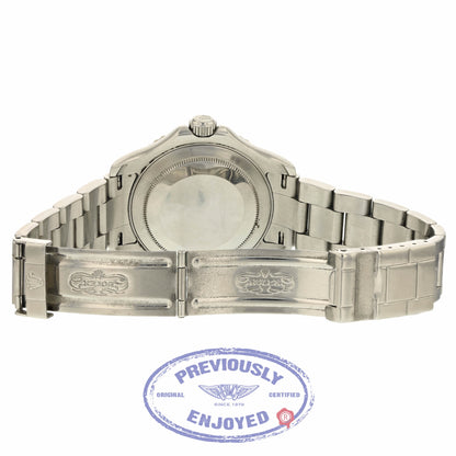 Rolex Yachtmaster 40mm Stainless Steel Oyster Bracelet Platinum Bezel and Dial 16622 HXMMUE