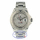 Rolex Yachtmaster 40mm Stainless Steel Oyster Bracelet Platinum Bezel and Dial 16622 HXMMUE