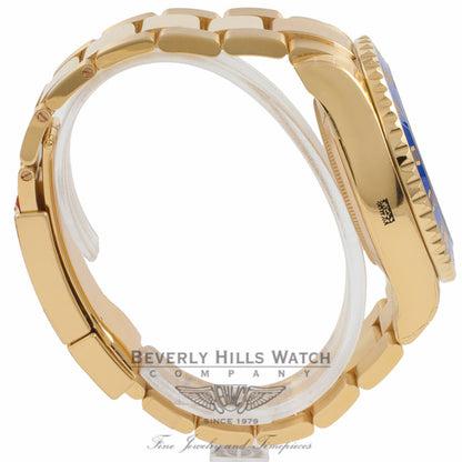 Rolex Yacht-Master II 18k Yellow Gold 90 Degree Rotatable Blue Ceramic Ring Command Bezel 116688 CKR0ER - Beverly Hills Watch Company Watch Store