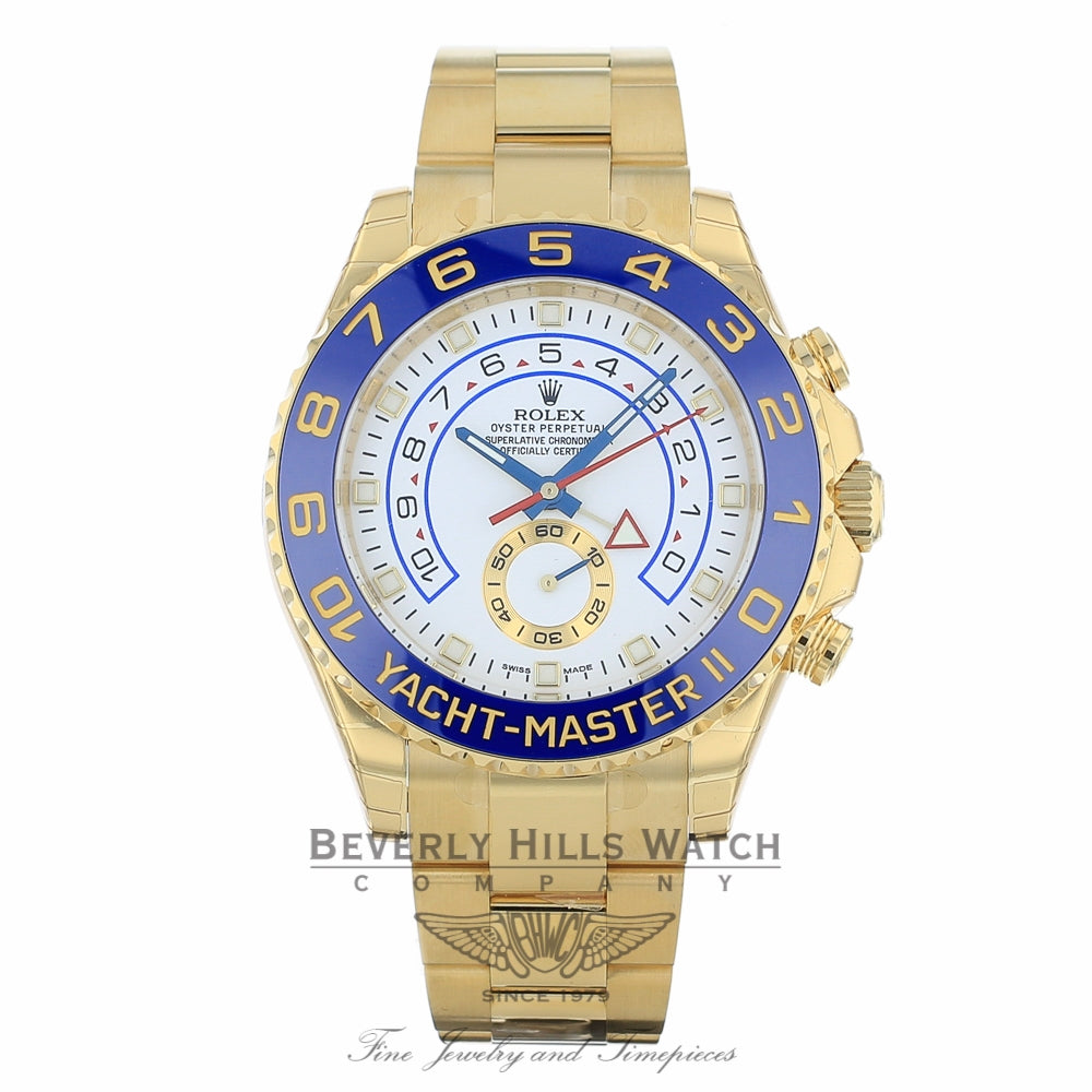 Rolex Yacht-Master II 44mm Yellow Gold Watch 116688 JJXF6J - Beverly Hills Watch Company