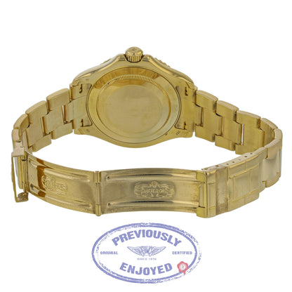 Rolex Yachtmaster 40mm Yellow Gold White Dial Watch 16628 N3AMWR - Beverly Hills Watch Company