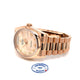 Rolex 36MM Day-Date President Everose Champagne Rose Roman Dial 118205 35E0AM - Beverly Hills Watch Company