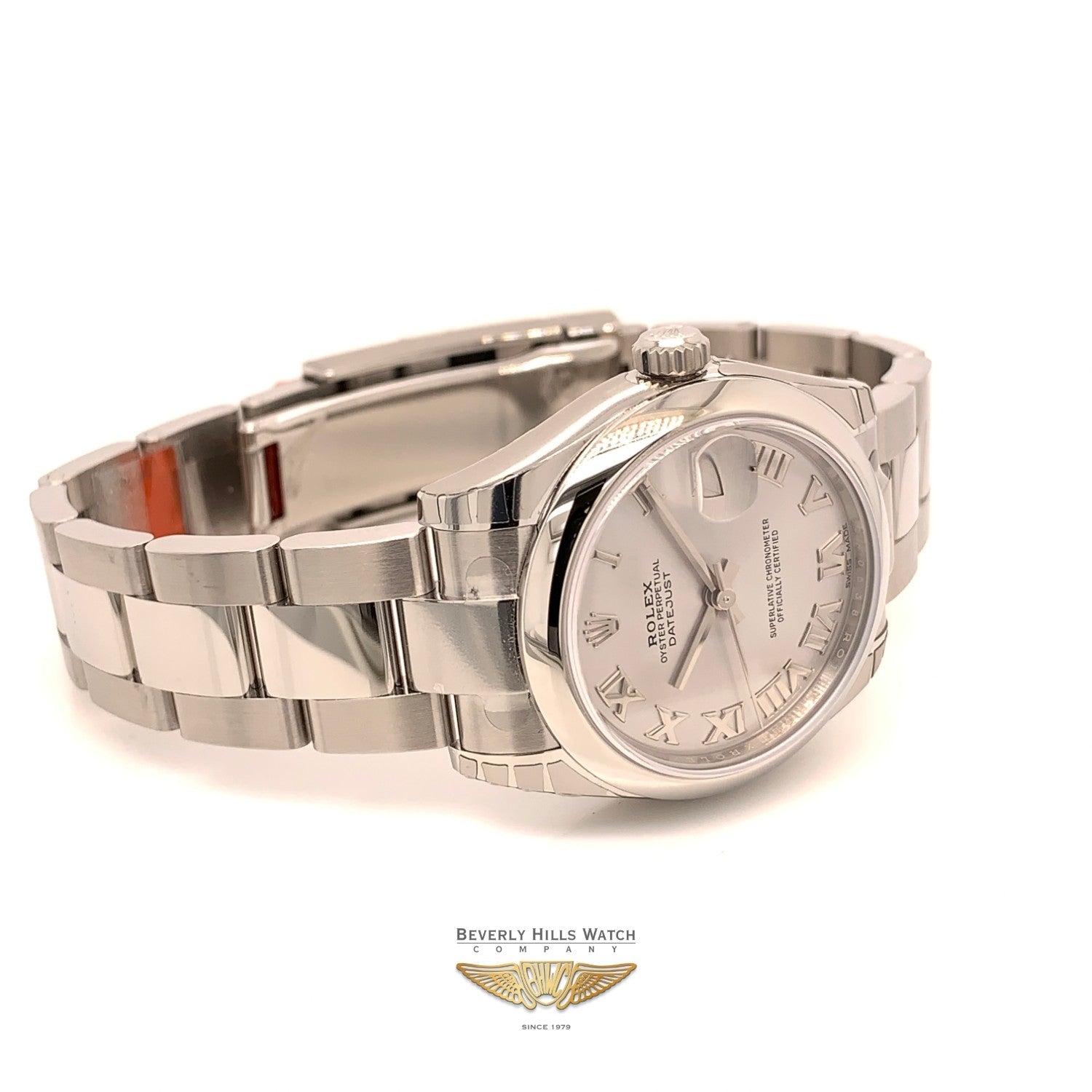 Rolex Datejust 31MM Stainless Steel Rhodium Dial Roman Numerals Oyster Bracelet 178240 KQ3FAF