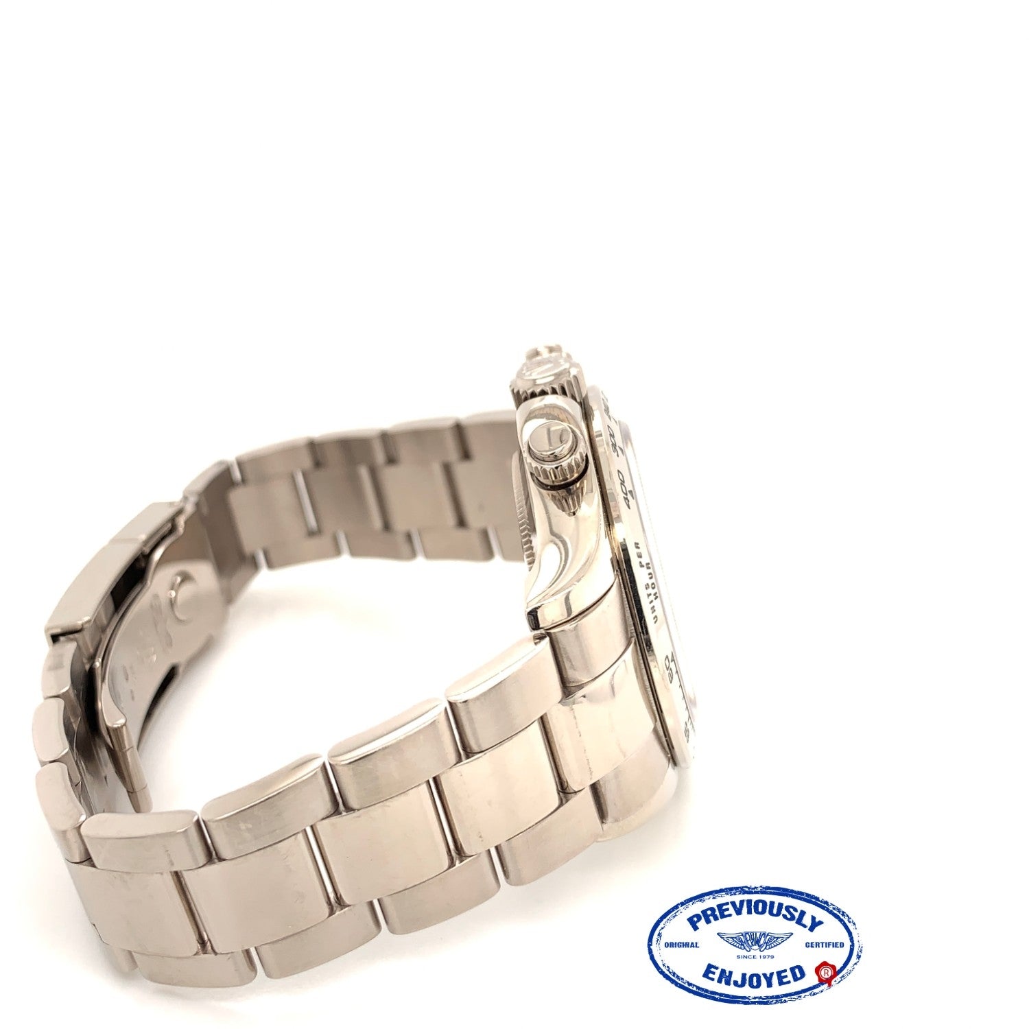 Rolex Daytona Chronograph 18K White Gold Oyster Bracelet Rhodium Arabic Dial 116509 C6PXVC