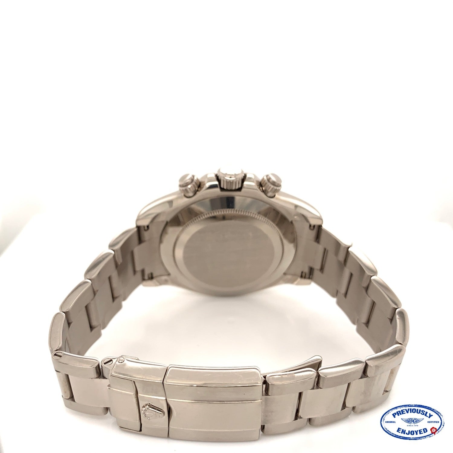 Rolex Daytona Chronograph 18K White Gold Oyster Bracelet Rhodium Arabic Dial 116509 C6PXVC