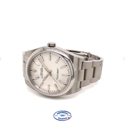 Rolex Oyster Perpetual 39mm Stainless Steel Silver Dial Y40X6T - Beverly Hills Watch Company