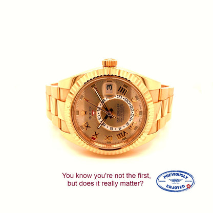 Rolex Sky Dweller Rose Champagne Dial Everose Gold 326935 Z9YJL0 - Beverly Hills Watch Company