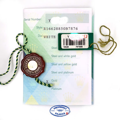 Rolex Yachtmaster 40mm Yellow Gold White Dial Watch 16628 U2VXPJ - Beverly Hills Watch Company