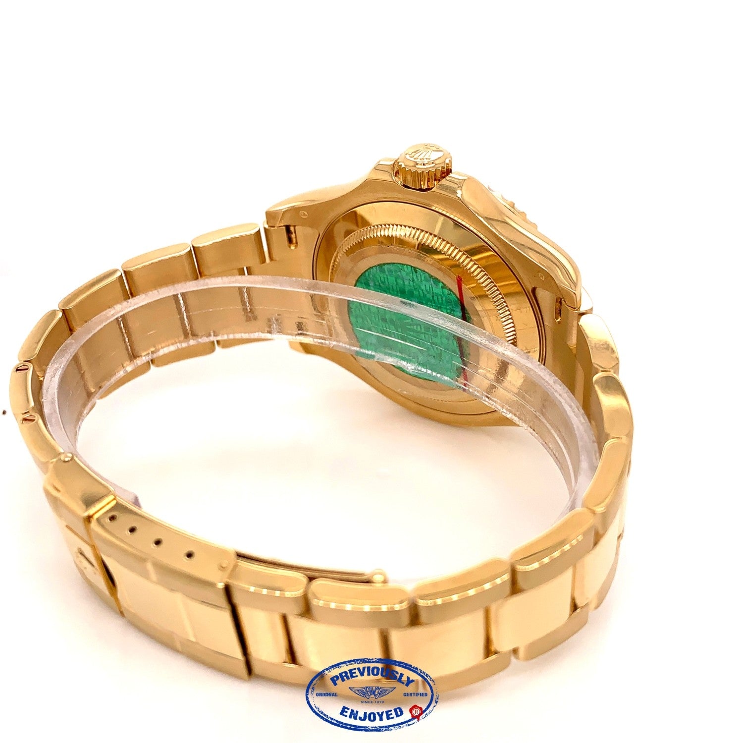 Rolex Yachtmaster 40mm Yellow Gold White Dial Watch 16628 U2VXPJ - Beverly Hills Watch Company