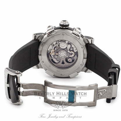 Romain Jerome Titanic DNA T-Oxy IV Chronograph 50MM Black PVD Stainless Steel Ultimate Rusted Steel Bezel CH.T.OXY3.11BB.00 GQAI6L - Beverly Hills Watch Company Watch Store