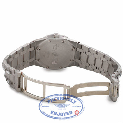 Audemars Piguet Royal Oak Platinum Mother of Pearl Diamond Dial 67606PT YICZKI - Beverly Hills Watch Company Watch Store