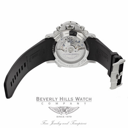 Rubber B Black Military Green Tang Buckle for Panerai Luminor 1950 44mm Type I P220-VCMG 1KZPVF (Strap Only) - Beverly Hills Watch Company