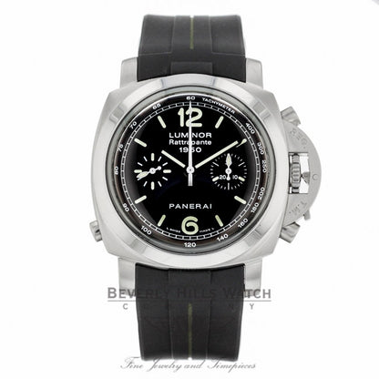 Rubber B Black Military Green Tang Buckle for Panerai Luminor 1950 44mm Type I P220-VCMG 1KZPVF (Strap Only) - Beverly Hills Watch Company