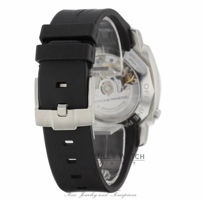 Rubber B Black Military Green Tang Buckle for Panerai Luminor 1950 44mm Type I P220-VCMG 1KZPVF (Strap Only) - Beverly Hills Watch Company