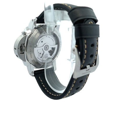 Panerai Luminor Marina 44mm 1950 3 Day Power Reserve Stainless Steel White Dial PAM00499 - Beverly Hills Watch Company