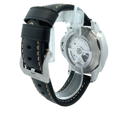 Panerai Luminor Marina 44mm 1950 3 Day Power Reserve Stainless Steel White Dial PAM00499 - Beverly Hills Watch Company