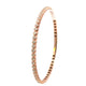 Naira & C Rose Gold Pyramid-Set 2.01 TCW Diamond Flexible Bangle Bracelet - Beverly Hills Watch Company