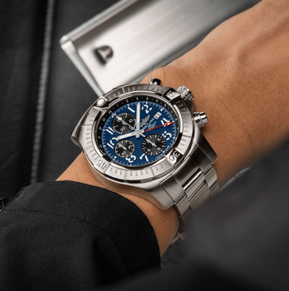 Breitling Avenger GMT 45mm Stainless Steel Blue Dial A24315101C1A1 - Beverly Hills Watch Company