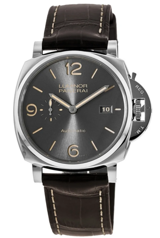 Panerai Luminor Due 45mm Stainless Steel 3 Day Reserve Grey Dial PAM00943 - Beverly Hills Watch Company