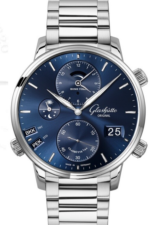 Glashutte Original Senator Cosmopolite Midnight Blue Dial 1-89-02-05-02-70 - Beverly Hills Watch Store
