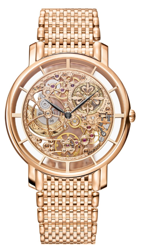 Patek Philippe Calatrava Skeleton Rose Gold 5180/1r  - Beverly Hills Watch Company