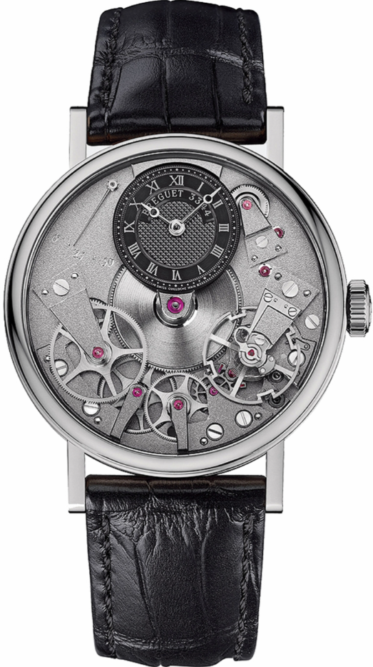 Breguet Tradition Manual Wind 37mm 18k White Gold 7027BB/G9/9V6 - Beverly Hills Watch Company