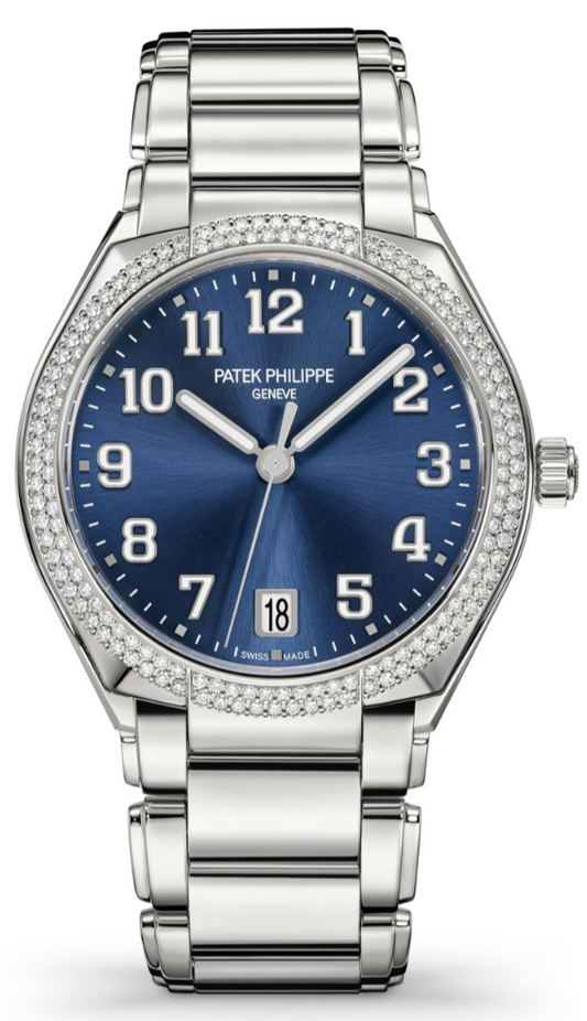 Patek Philippe Lady Twenty-4 Stainless Steel Diamonds Blue Dial 7300/1200a-001 - Beverly Hills Watch Company