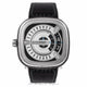 SevenFriday M1 Stainless Steel Silver Dial Black Leather Strap - Beverly Hills  Watch Store