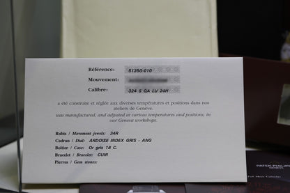 Patek Philippe Gondolo Annual Calendar Slate Dial 5135g-010 54ELWD - Beverly Hills Watch Company