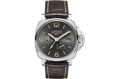 Panerai Luminor Due GMT Power Reserve Grey Dial PAM00944 - Beverly Hills Watch Company