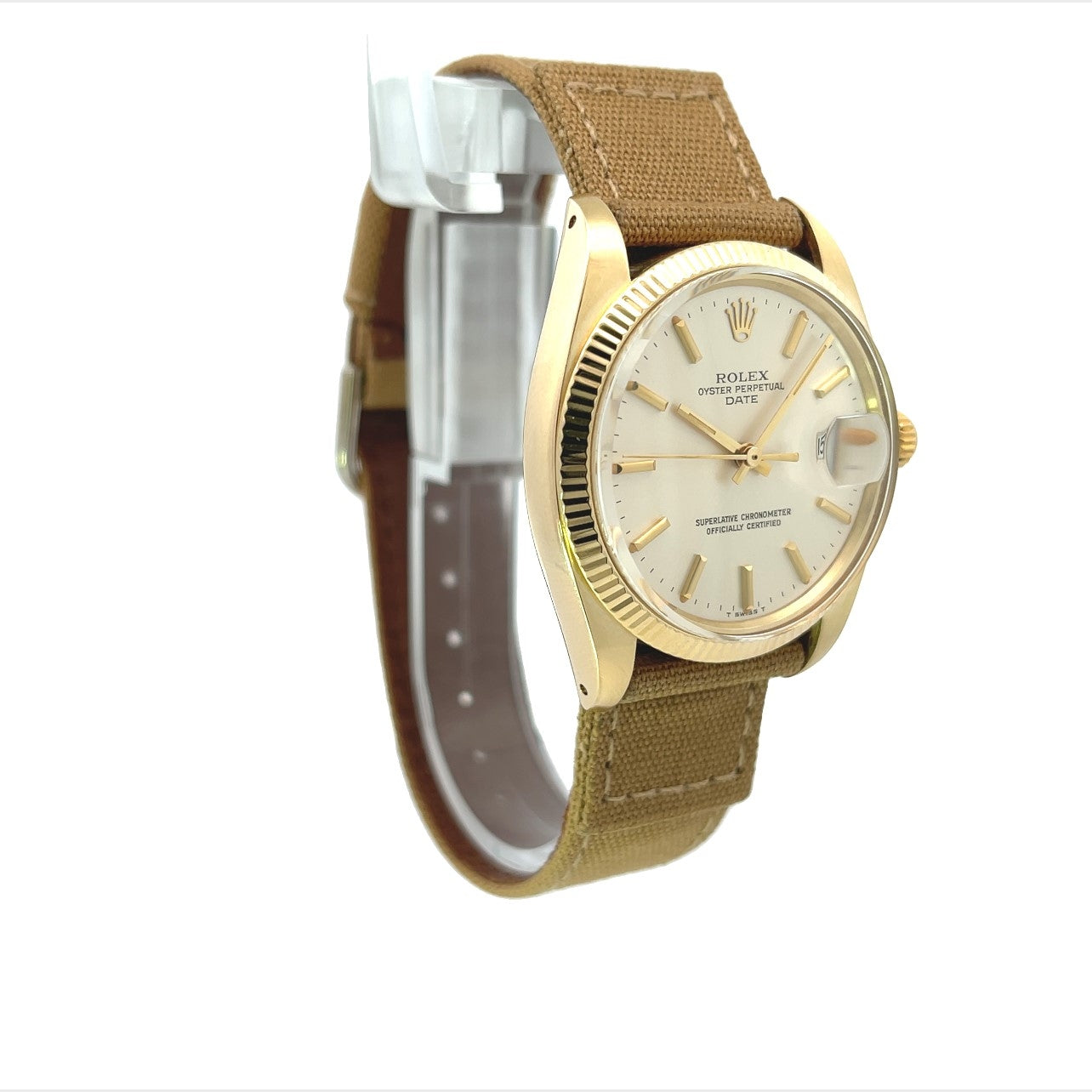 Rolex Date 34mm Yellow Gold Jubilee Vintage 1503 - Beverly Hills Watch Company