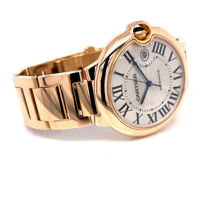 Cartier Ballon Blue 42mm Rose Gold W69006Z2 - Beverly Hills Watch Company