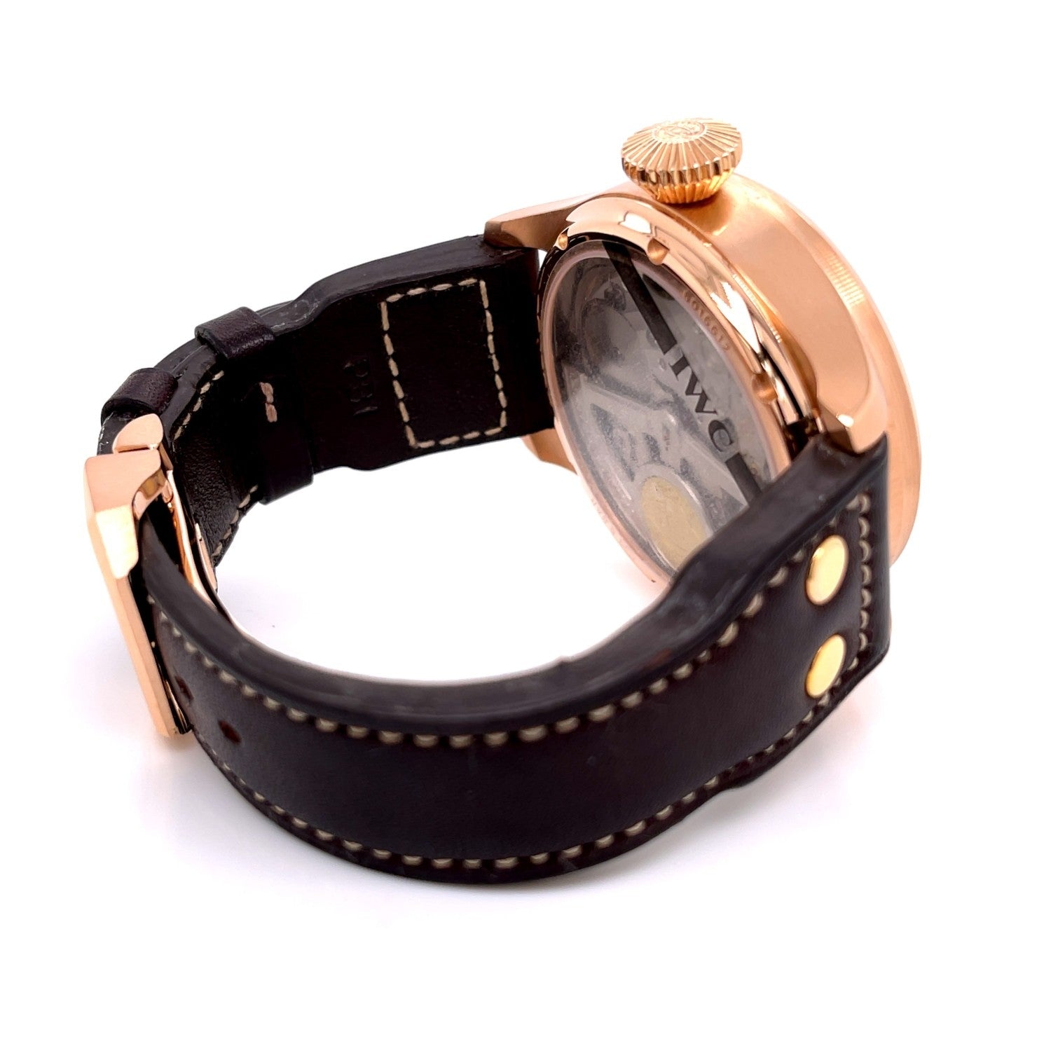 IWC Big Pilot 46mm Perpetual Calendar Rose Gold Bronze Dial Latin America IW502804 T75YYL - Beverly Hills Watch Company