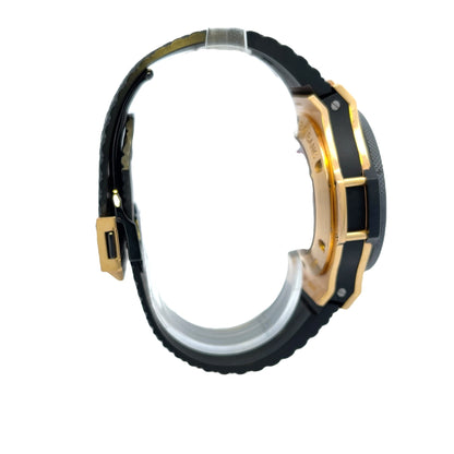 Hublot 44mm Classic Big Bang Rose Gold Ceramic Carbon Fiber Dial Chronograph 301.PB.131.RX - Beverly Hills Watch Company