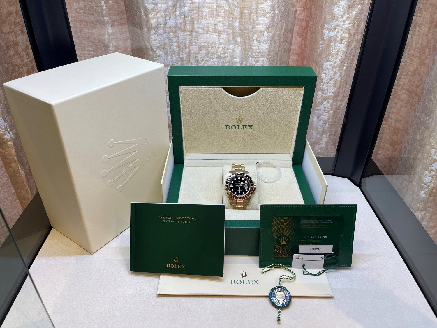 Rolex GMT Master II Everose Chocolate Ceramic 126715chnr - Beverly