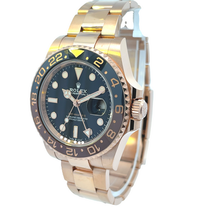 Rolex GMT Master II Everose Chocolate Ceramic 126715chnr - Beverly Hills Watch Company