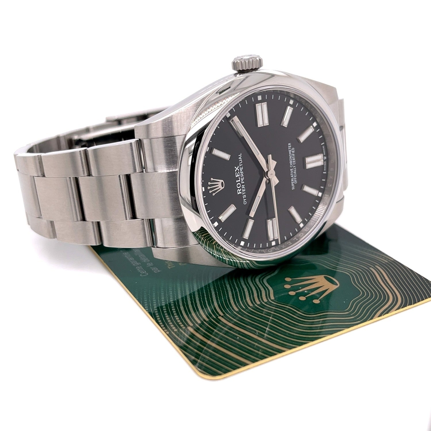 Rolex Oyster Perpetual 41mm Stainless Steel Black Dial 124300 TDRRF5 - Beverly Hills Watch Company