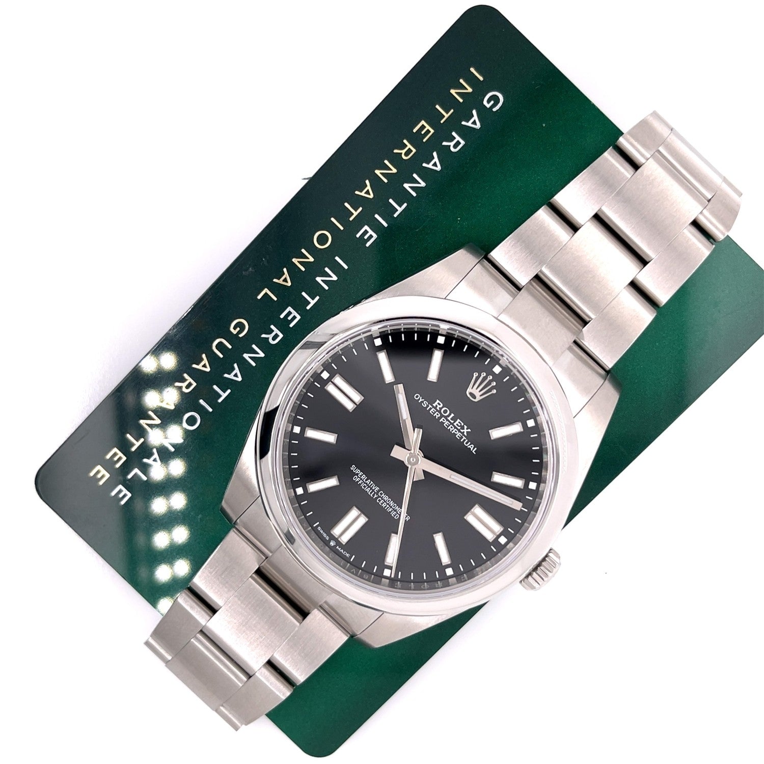 Rolex Oyster Perpetual 41mm Stainless Steel Black Dial 124300 TDRRF5 - Beverly Hills Watch Company