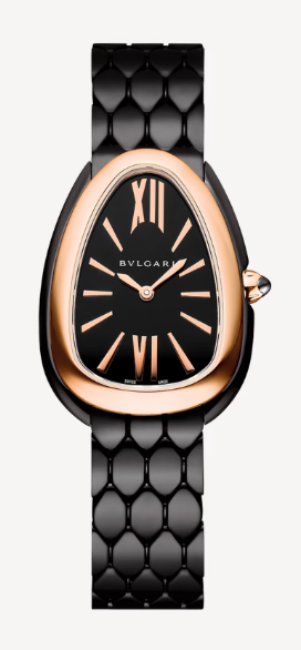 Serpenti Seduttori Rose Gold and DLC 103704 - Beverly Hills Watch Company