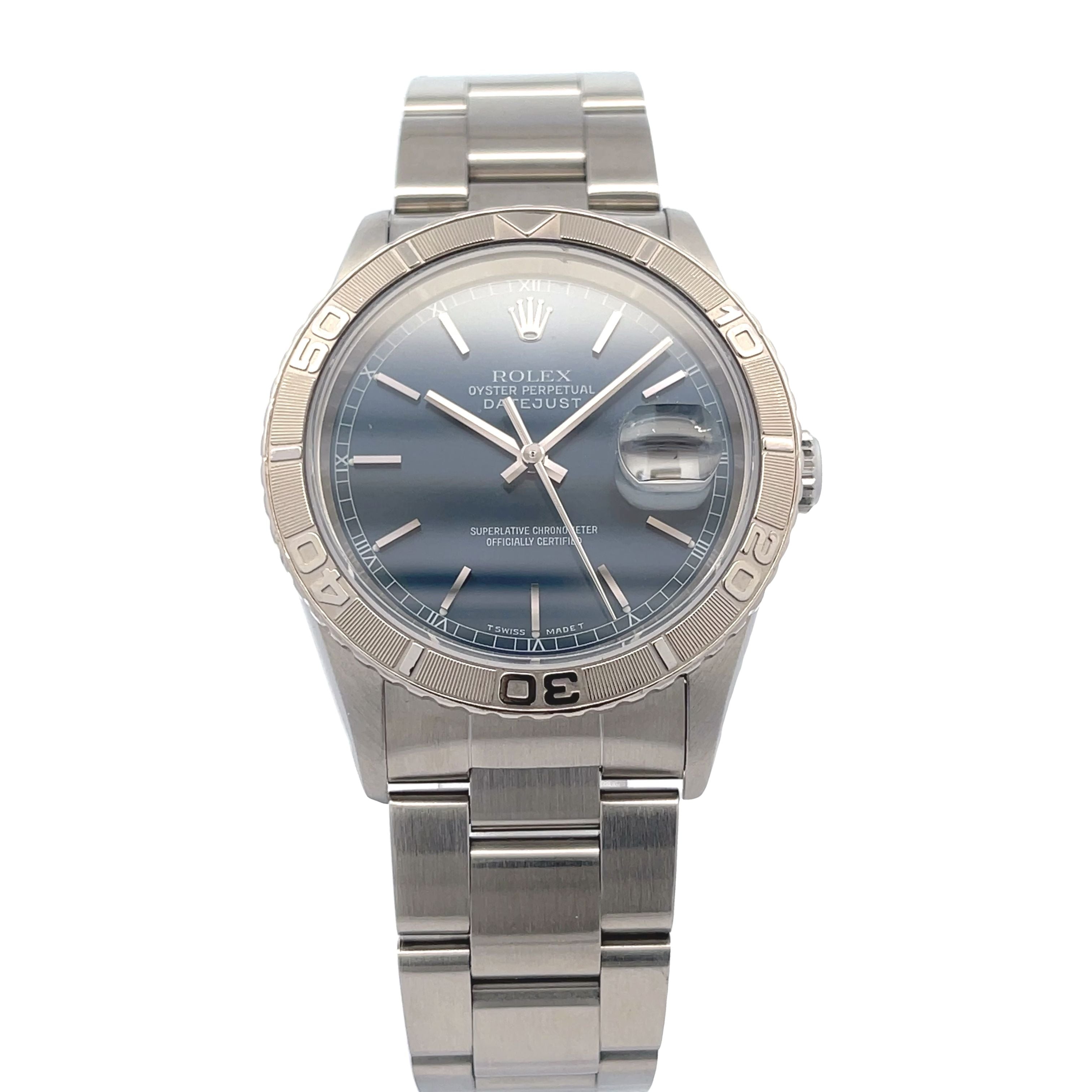 Rolex Datejust Thunderbird 36mm Blue Dial 162624 - Beverly Hills