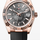 Rolex Sky-Dweller Everose 42mm Oysterflex Gray Dial 326235 - Beverly Hills Watch Company
