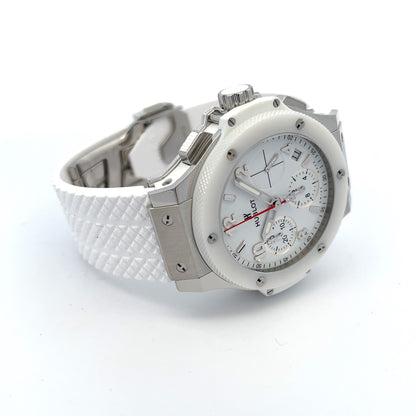 Hublot Big Bang 41mm Chronograph White Ceramic 342.SE.230.RW - Beverly Hills Watch Company