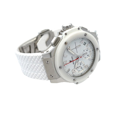Hublot Big Bang 41mm Chronograph White Ceramic 342.SE.230.RW - Beverly Hills Watch Company