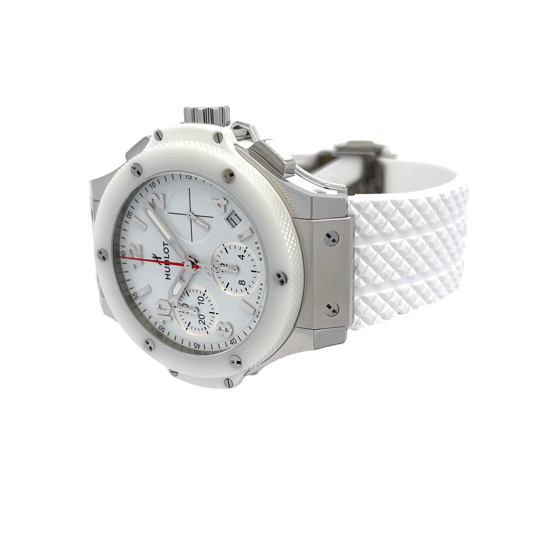 Hublot Big Bang 41mm Chronograph White Ceramic 342.SE.230.RW - Beverly Hills Watch Company