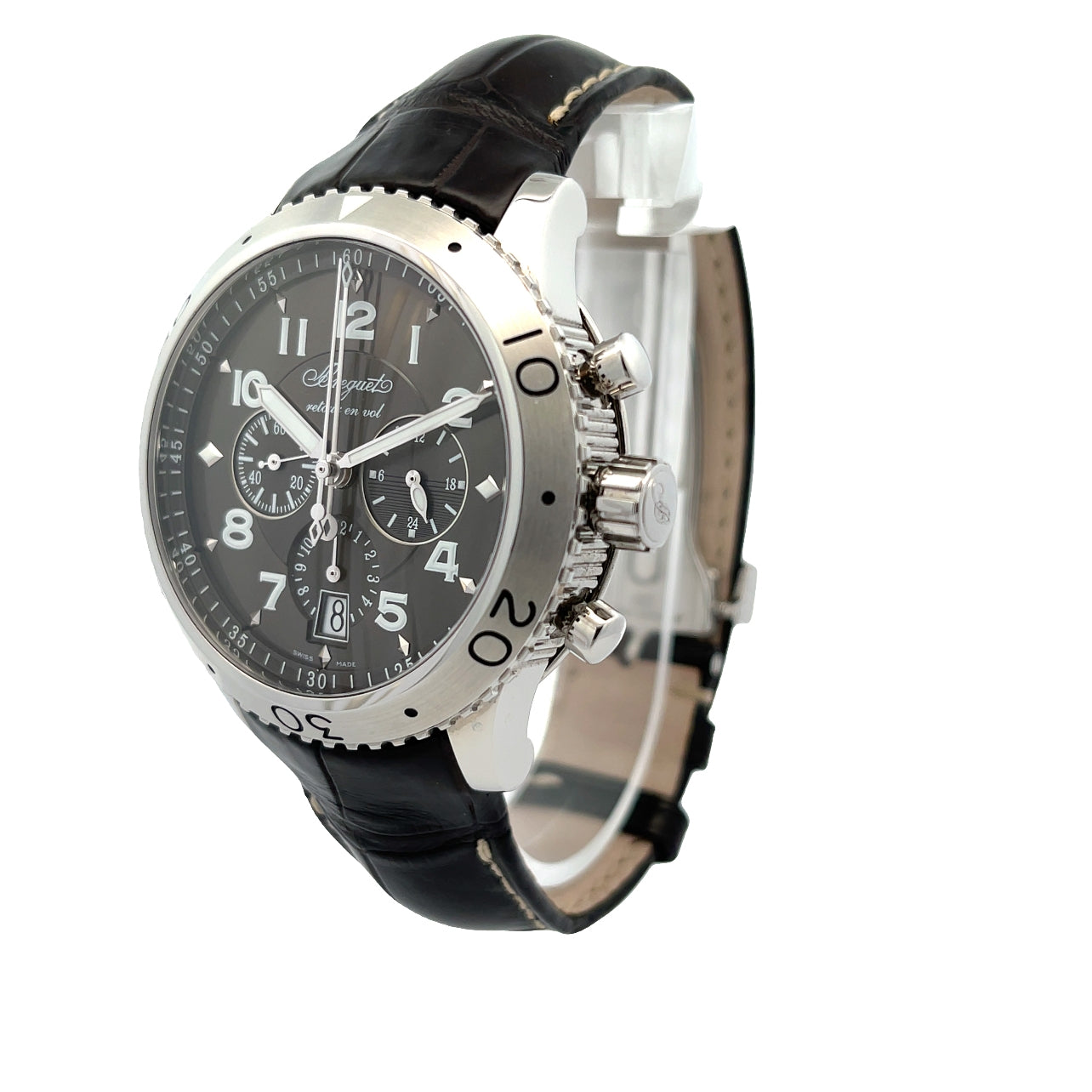 Breguet Transatlantique Type XXI Flyback Chronograph Ruthenium Dial 3810ST/92/9ZU - Beverly Hills Watch Company